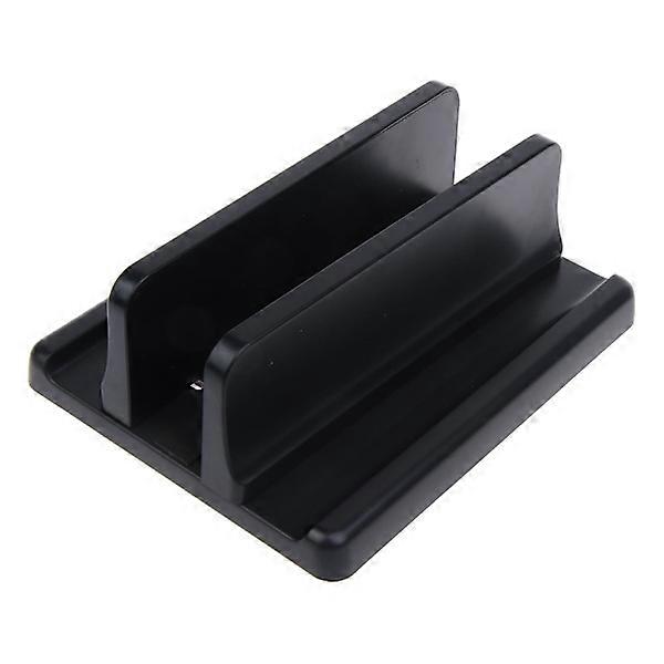 Vertical laptop stand, durable double laptop holder in plastic with adjustable dock A