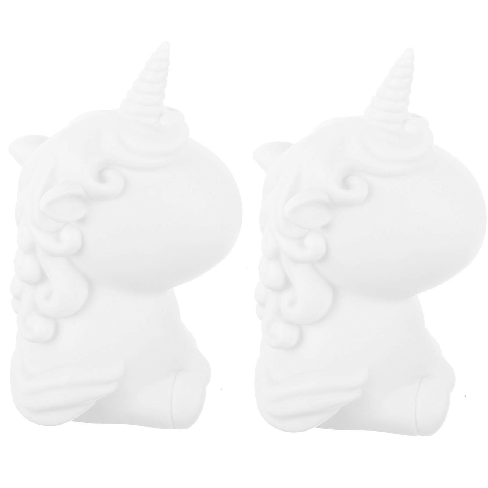 2Pcs Unicorn Painting Model Toy For Children Enhancing Creativity Development And Color Recognition During DIY Activities