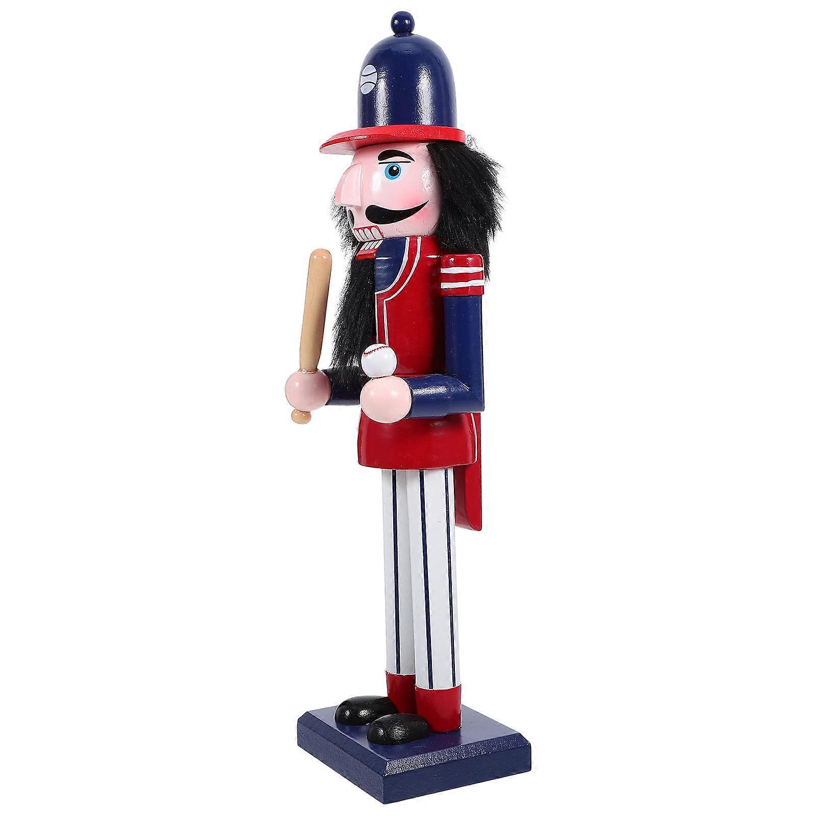Wooden Nutcracker Ornament for Decoration Multi Color Christmas Gift with Festive Charm 4.5 Inches