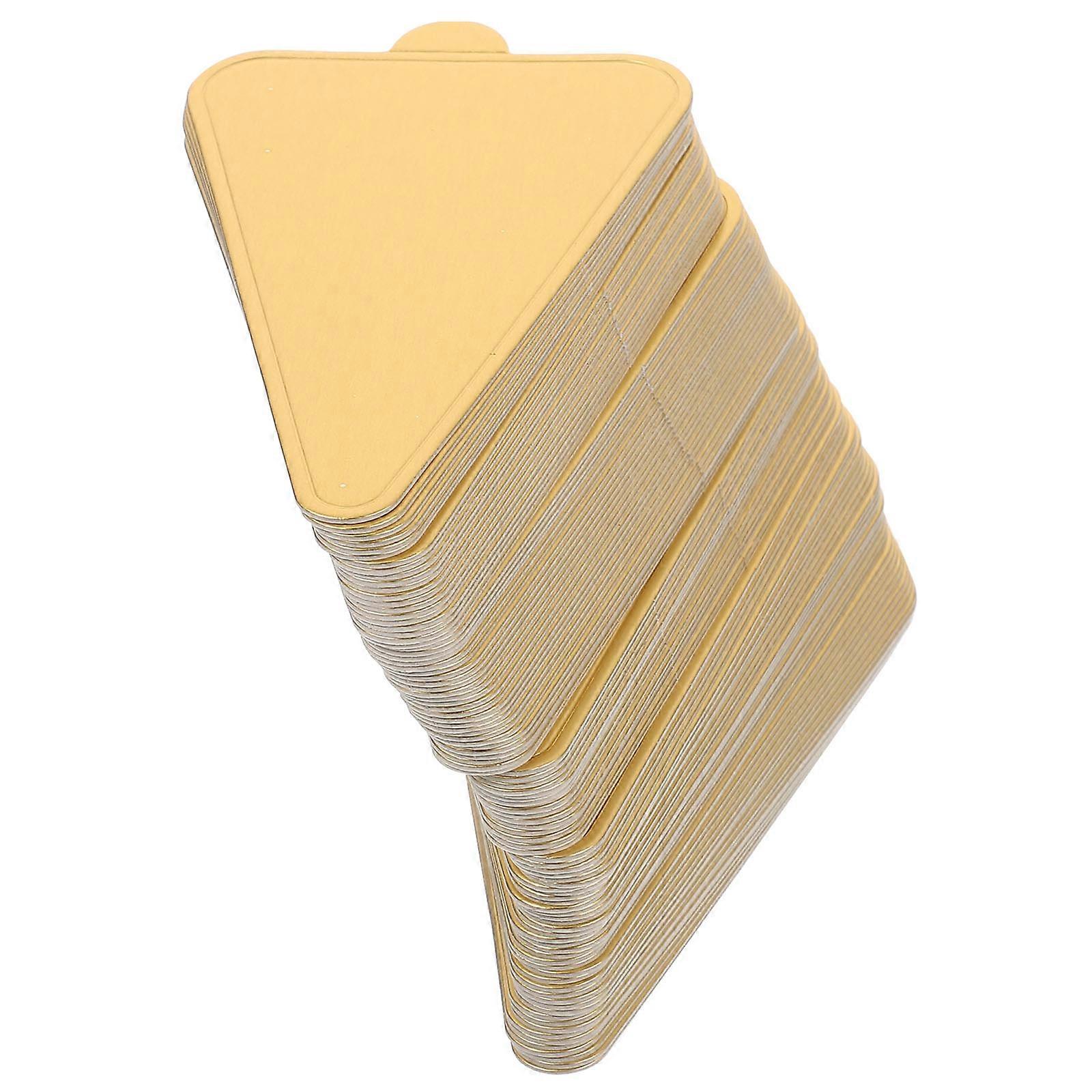 Cake Decorating Mini Cake Boards Golden 12.5X7.5X0.1CM Support 100Sheets
