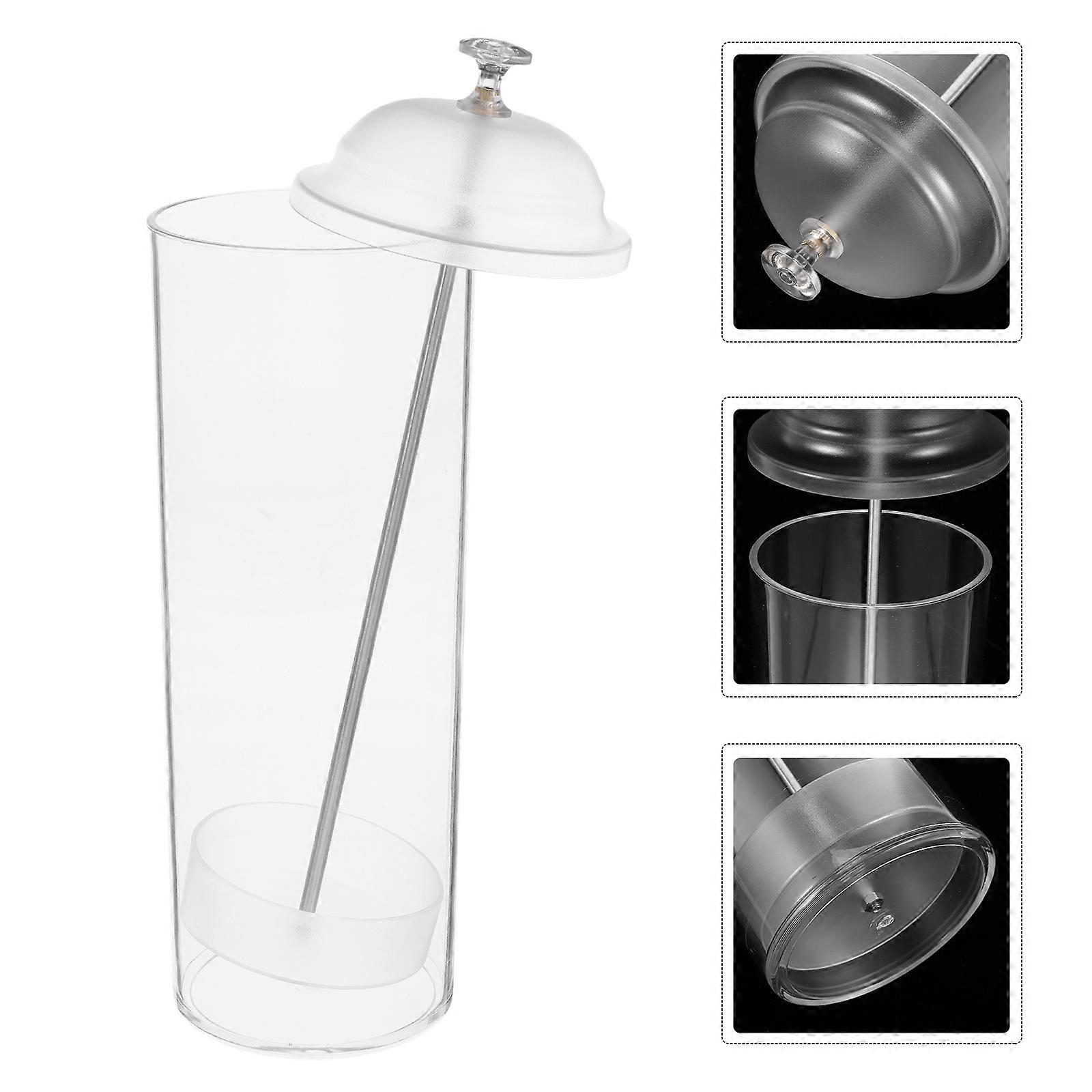 Drinking Straw Holder With Lid Modern Design For Consume Group And Daily Use 1Pack