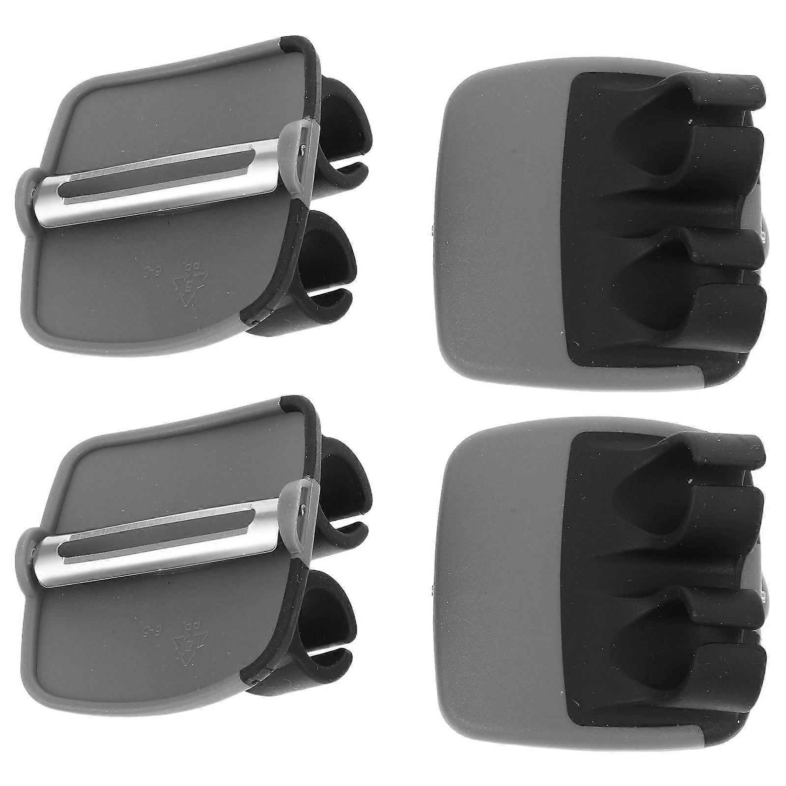 Potato Ergonomic Handle Compact Design for Outdoor Picnics Material Grey Color 4Pcs