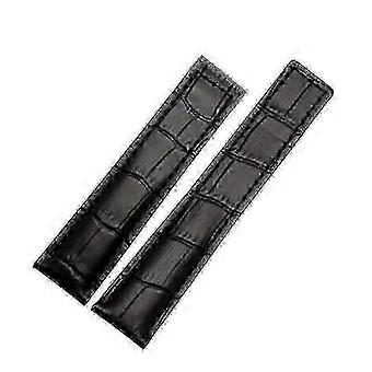 Tag Heuer Watch Bands in Genuine Leather Available in 19mm 20mm and 22mm Sizes with Black and Red Color Choices - JX