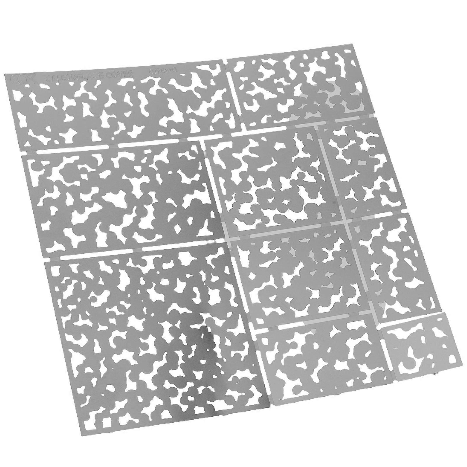 Reusable Hollow Out Camouflage Spray Painting Stencil Template for DIY Crafts, Wall Decor & Model Painting Projects with Unique Design