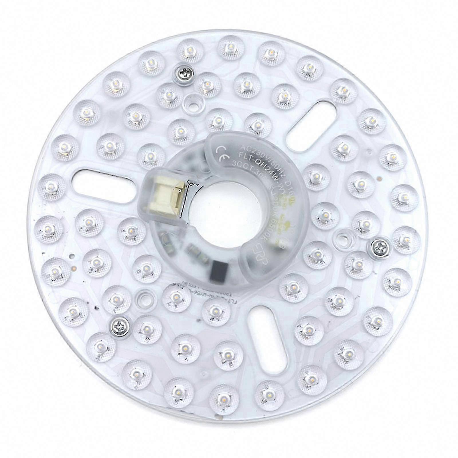 24W Fan Light Bulb 110V Long Lifespan LED Conversion Set Aluminum Texture for Existing Ceiling Fixtures Home Ceiling