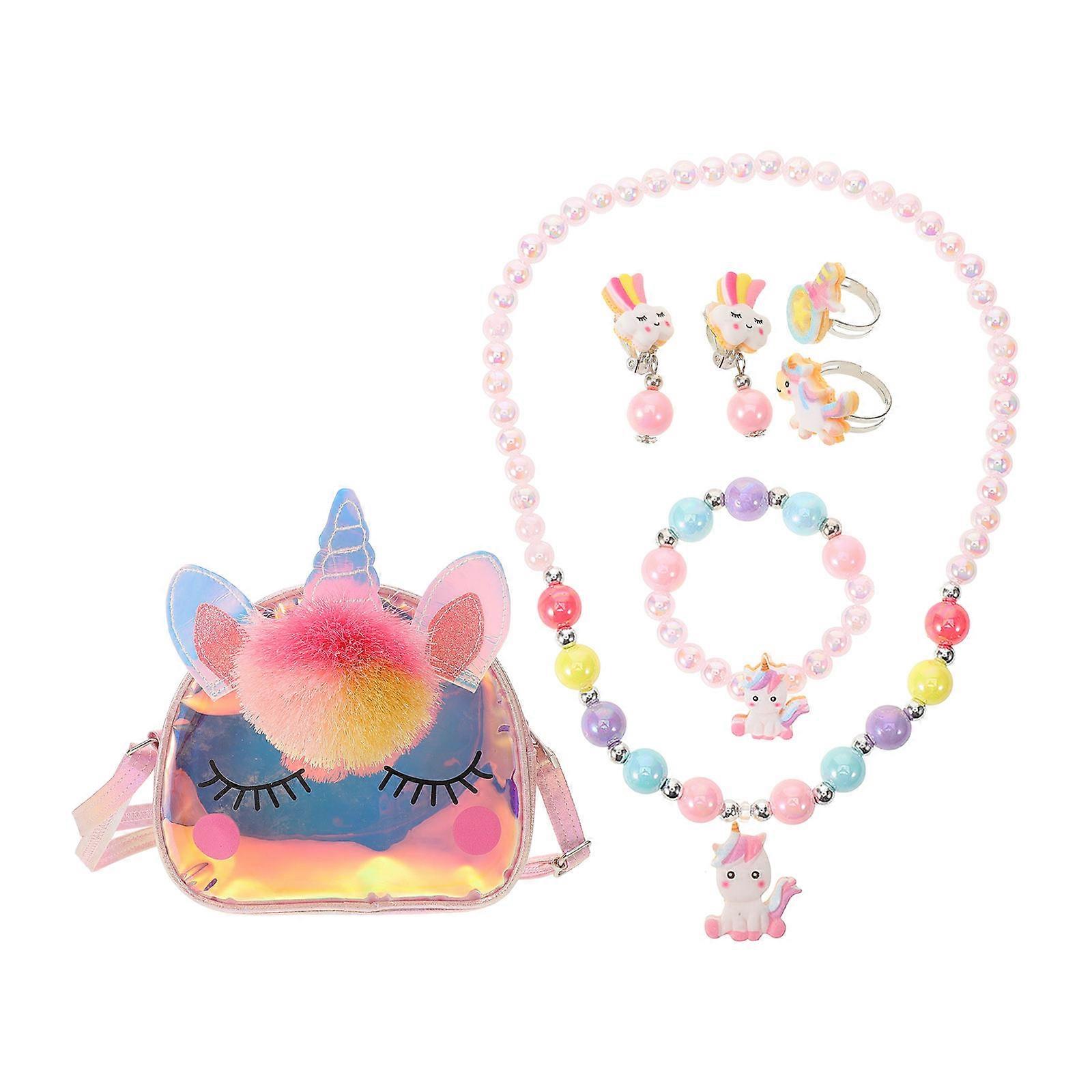 Girls Accessories Necklace Kit Designed For Party Occasions With Fun Design Pattern In Pink Material 1 Set