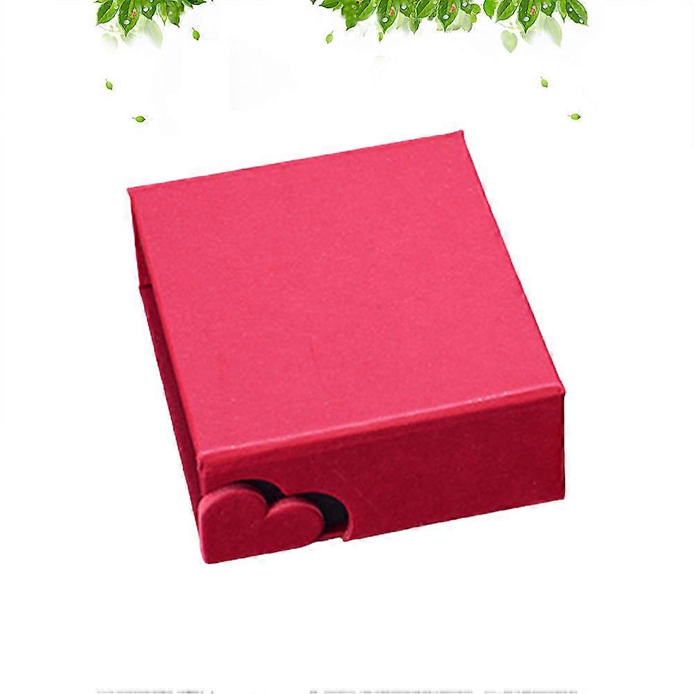Luxury Heart Shaped Red Jewelry Box Gift Presentation Travel-Friendly 1Pack
