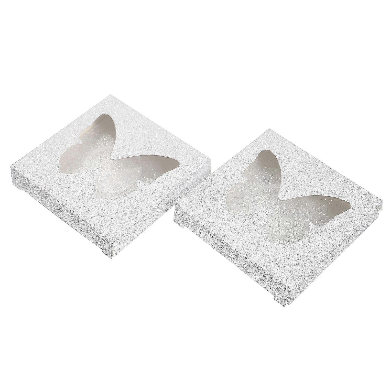 Lash Box Packaging 30Pcs Suitable For Women Storage With Lash Tray Shape Maintenance Elegant Design 2.8X2.8X0.5In