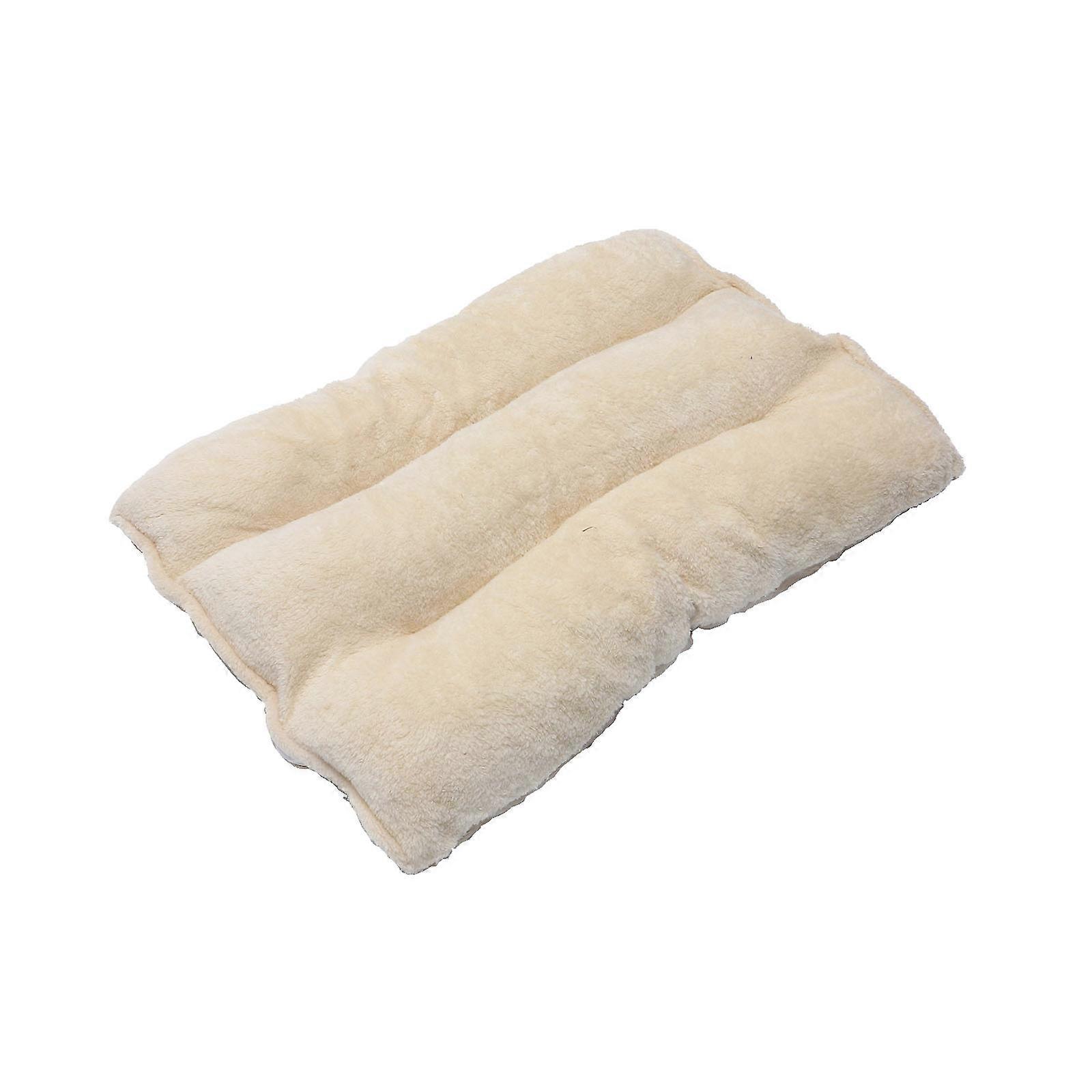 Breathable Pet Bed Cushion For Pet Use Perfect For Camping With Detachable Style 70x50cm Beige 1Pcs