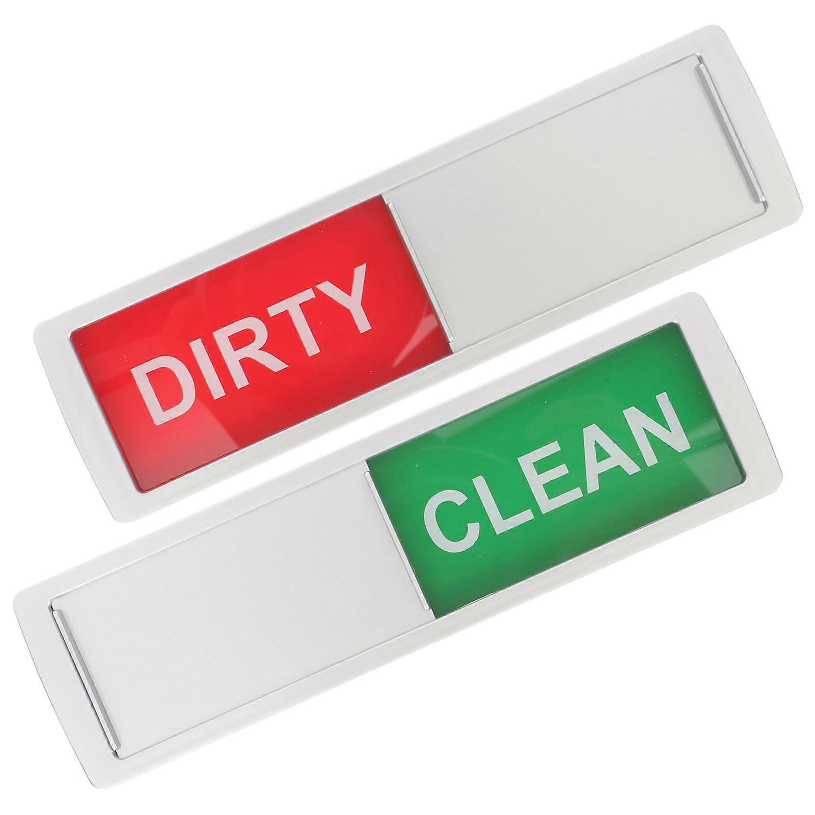 Dishwasher Clean Dirty Sign With Rectangular Shape Suitable For Home Use And Laundry Room 2Pack