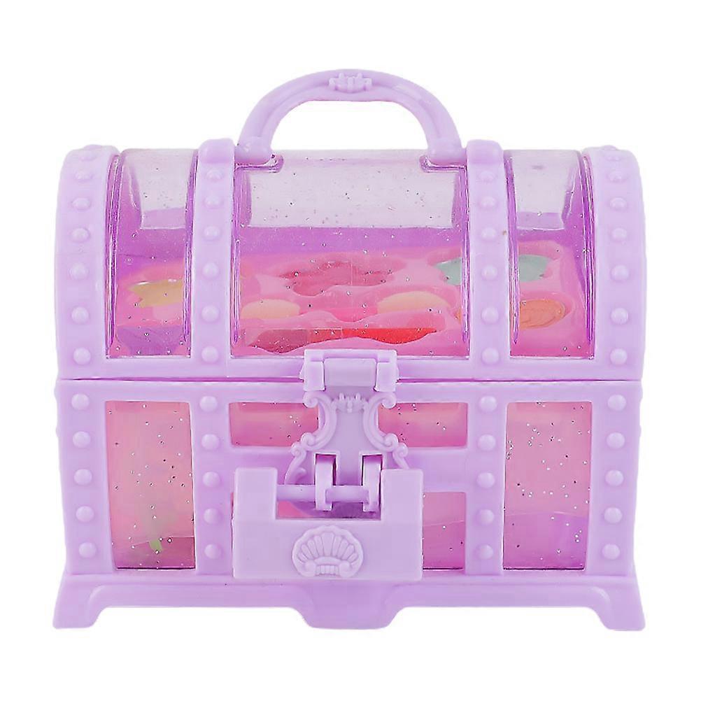 Simulation Makeup Toy Box For Children'S Cosmetic Play Time In Violet Color 10X8Cm 1 Set