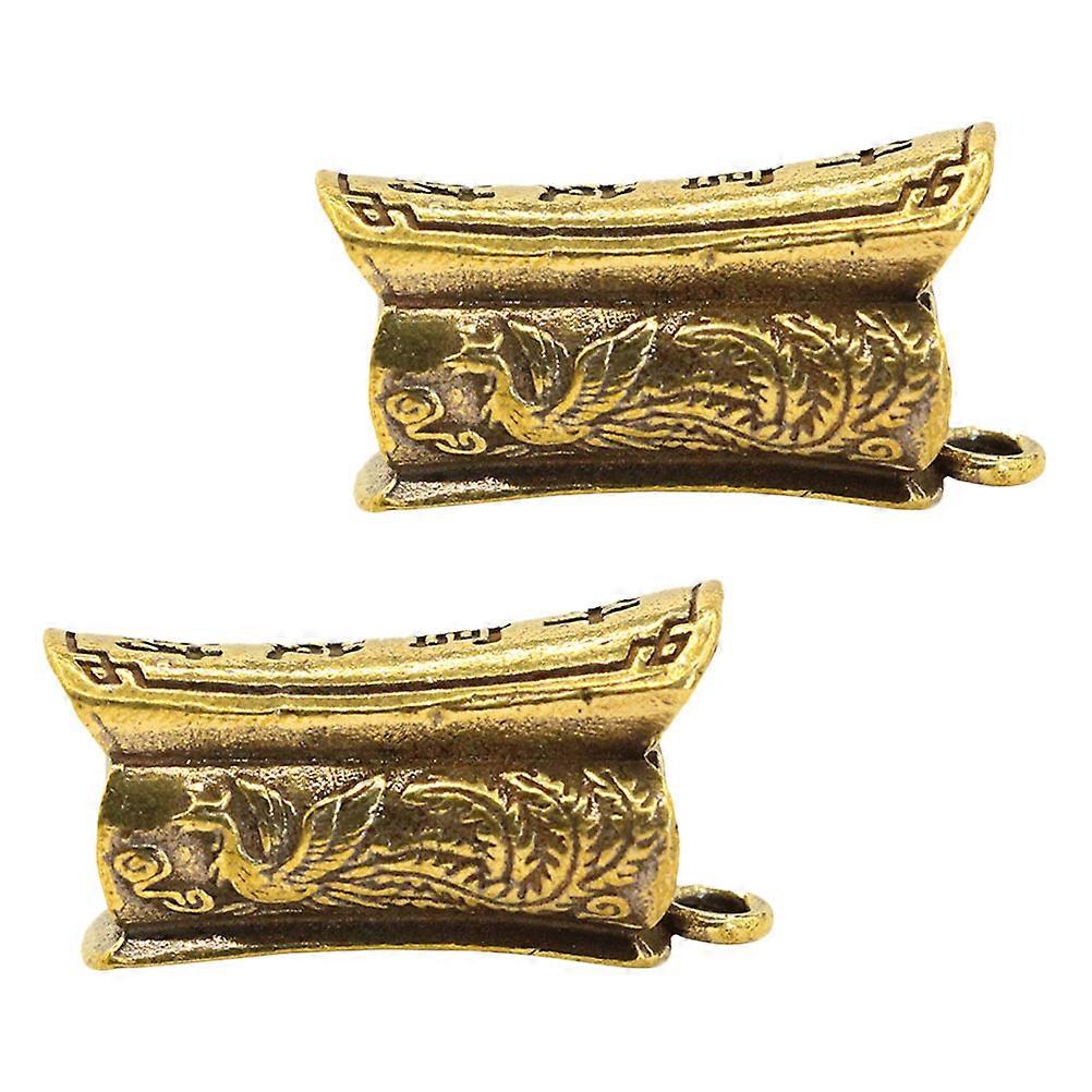 Retro Style Brass Pendants, Ideal Key Chain Charms, Versatile for Decoration and Crafting