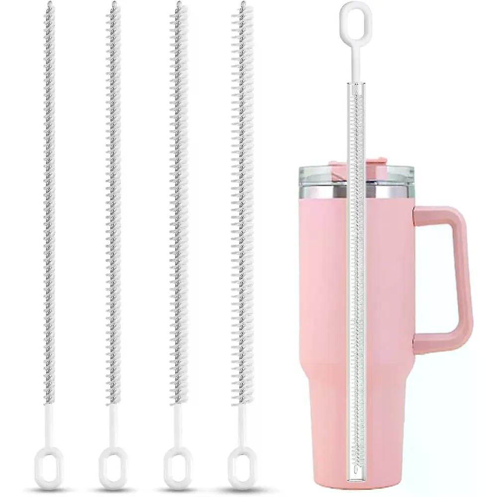 Wytrzymałe szczotki do czyszczenia słomy do Stanley Tumbler 6mm i 10mm Szczotka do czyszczenia słomek dla różnych rozmiarów słomek - 4 sztuki