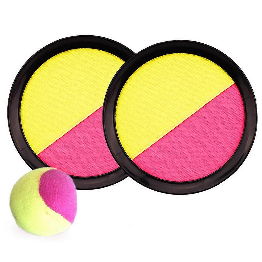 3 Pieces Children's Sticky Ball Racket Sets Outdoor Interaction Ball Parent Child Playing Catch Ball Kids Throwing Ball Toys