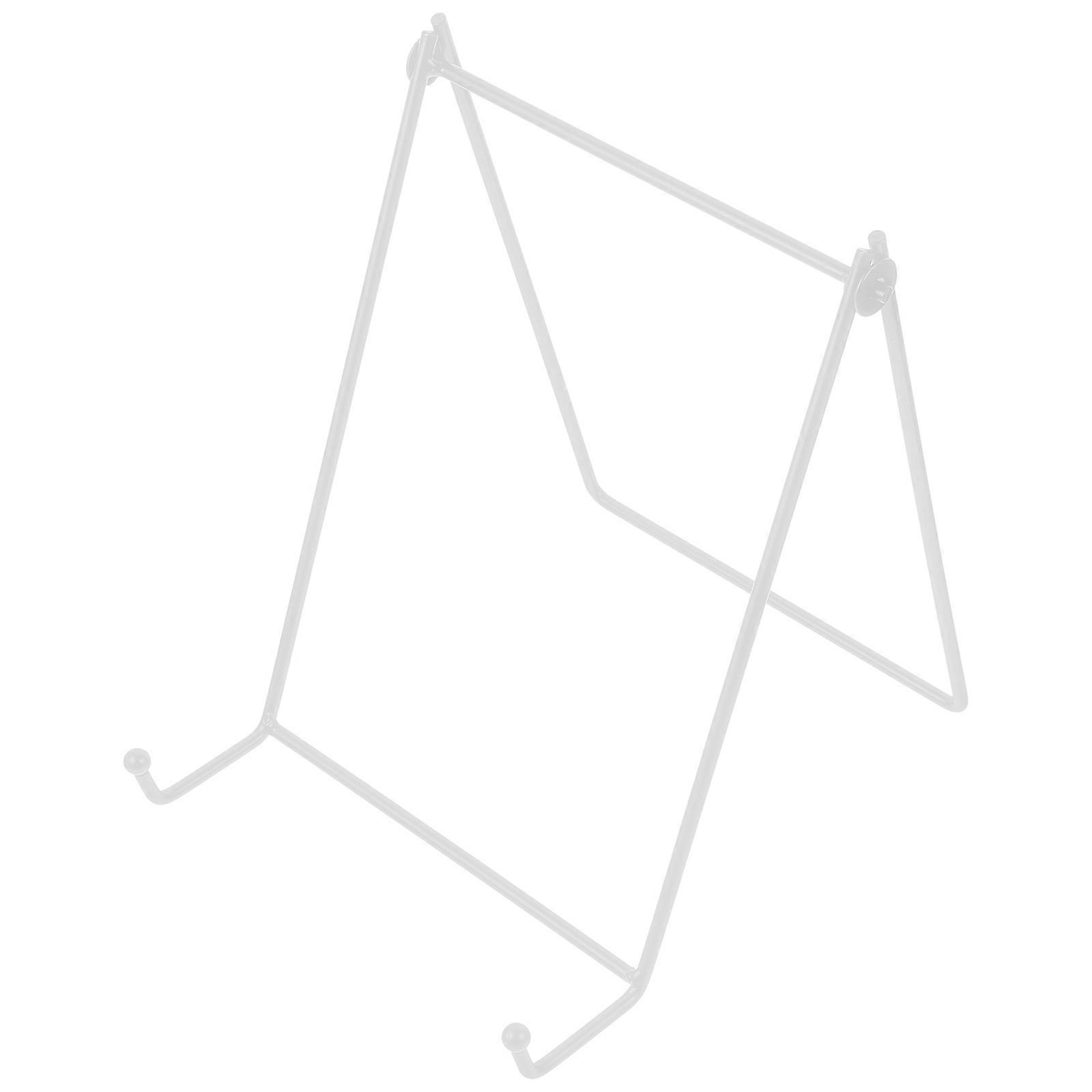 White Iron Picture Easel Stand for Necklace Display Lightweight and Stable Perfect for Home or Party Decor