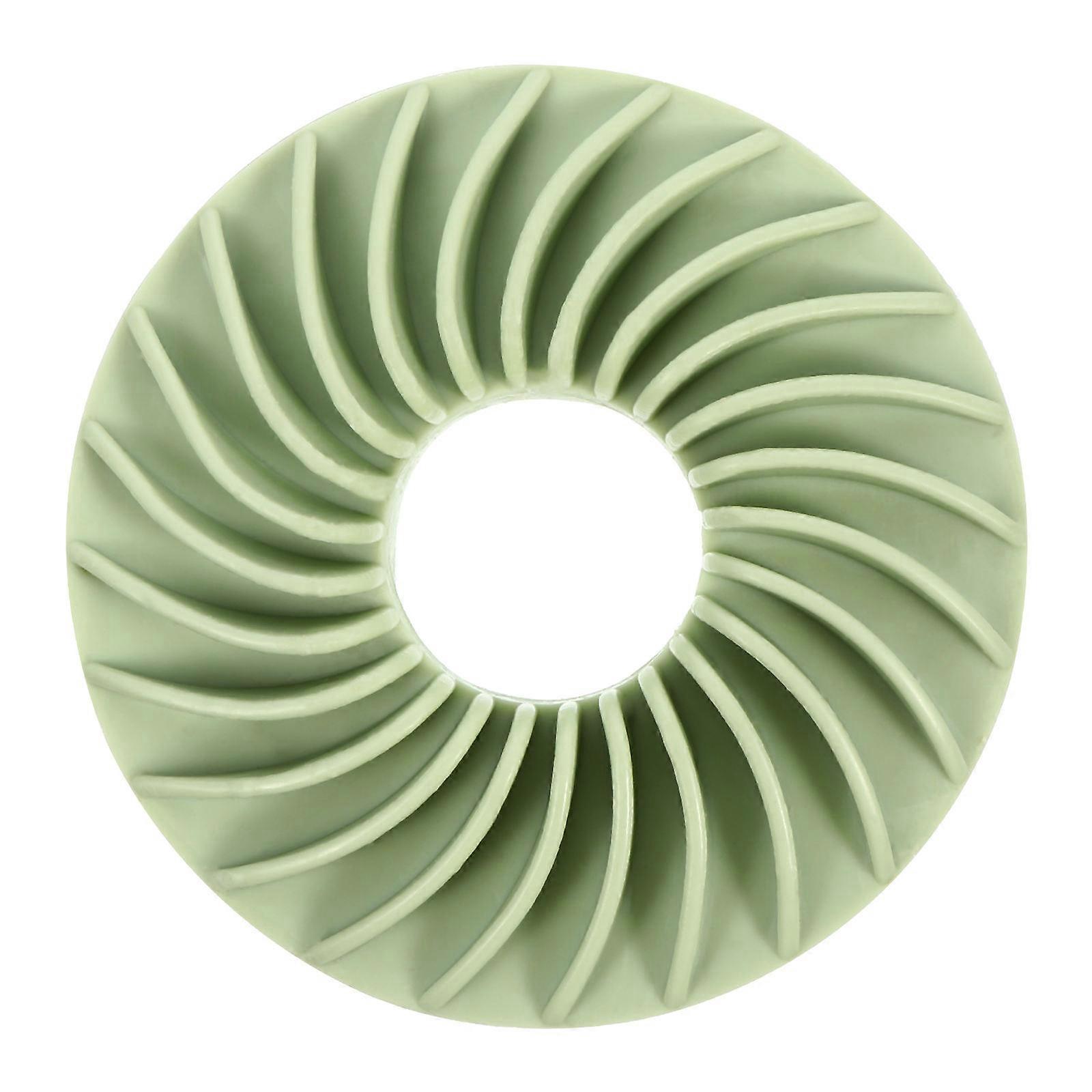 Dog Fun Bowl Green for Pet Use with Digestion Aid, Slow Eating Feature and Scratch-Free Tpr Material