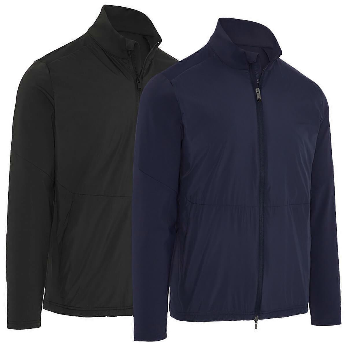 Callaway Golf Herren 2026 Mixed Media Pullover mit durchgehendem Reißverschluss, wasserabweisend