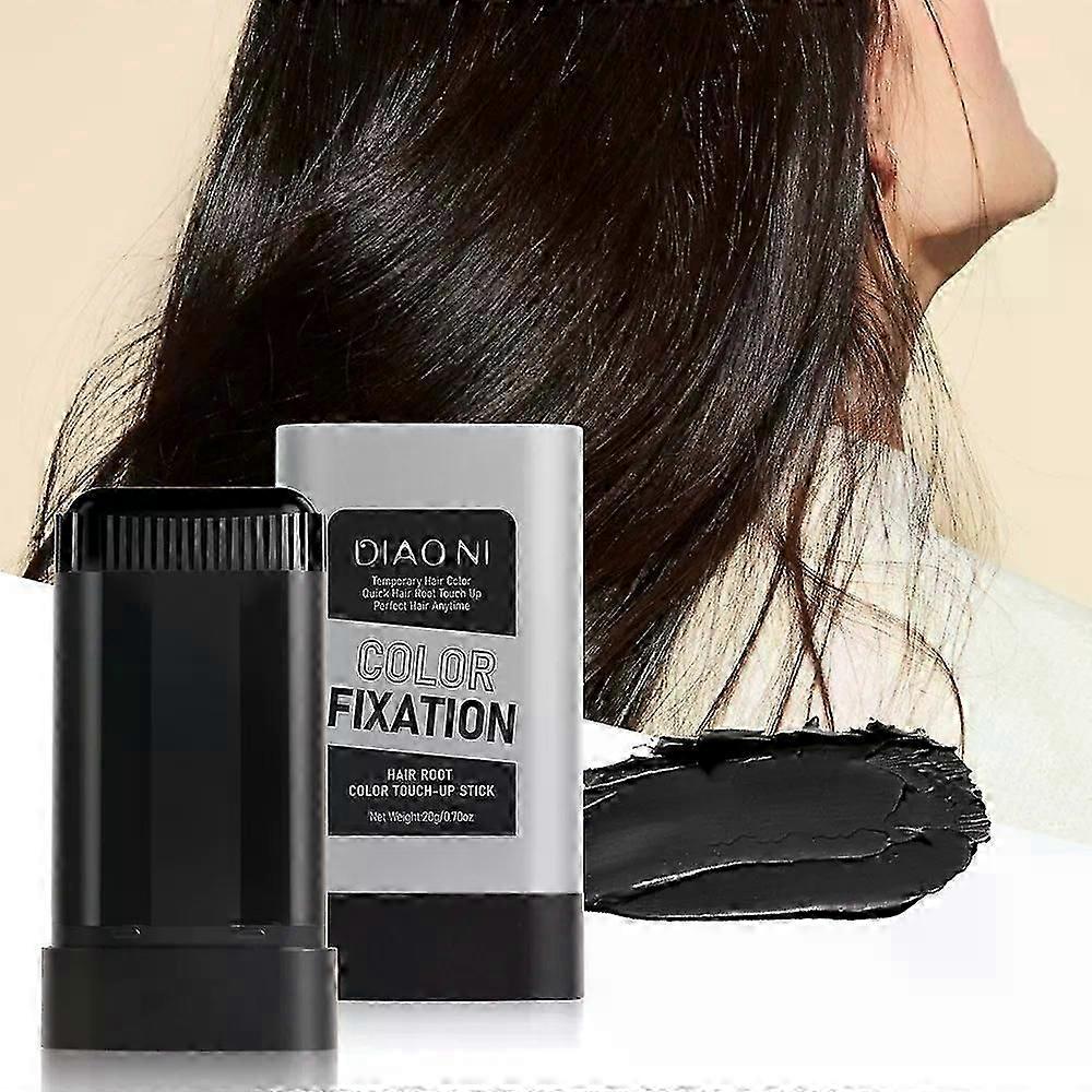 Bastão de Retoque de Cor de Cabelo Portátil com Pente, Pente de Tintura de Cabelo 2 em 1, Pente de Tintura de Cabelo à Prova d'Água e à Prova de Suor, Tintura de Cabelo com Aplicador de Pente Para