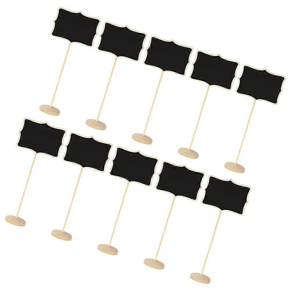 10pcs Mini Blackboard Signs for Food Labels, Table Numbers, Event Decor – Reusable, Wipe Clean Surface for Weddings, Parties, Cafes