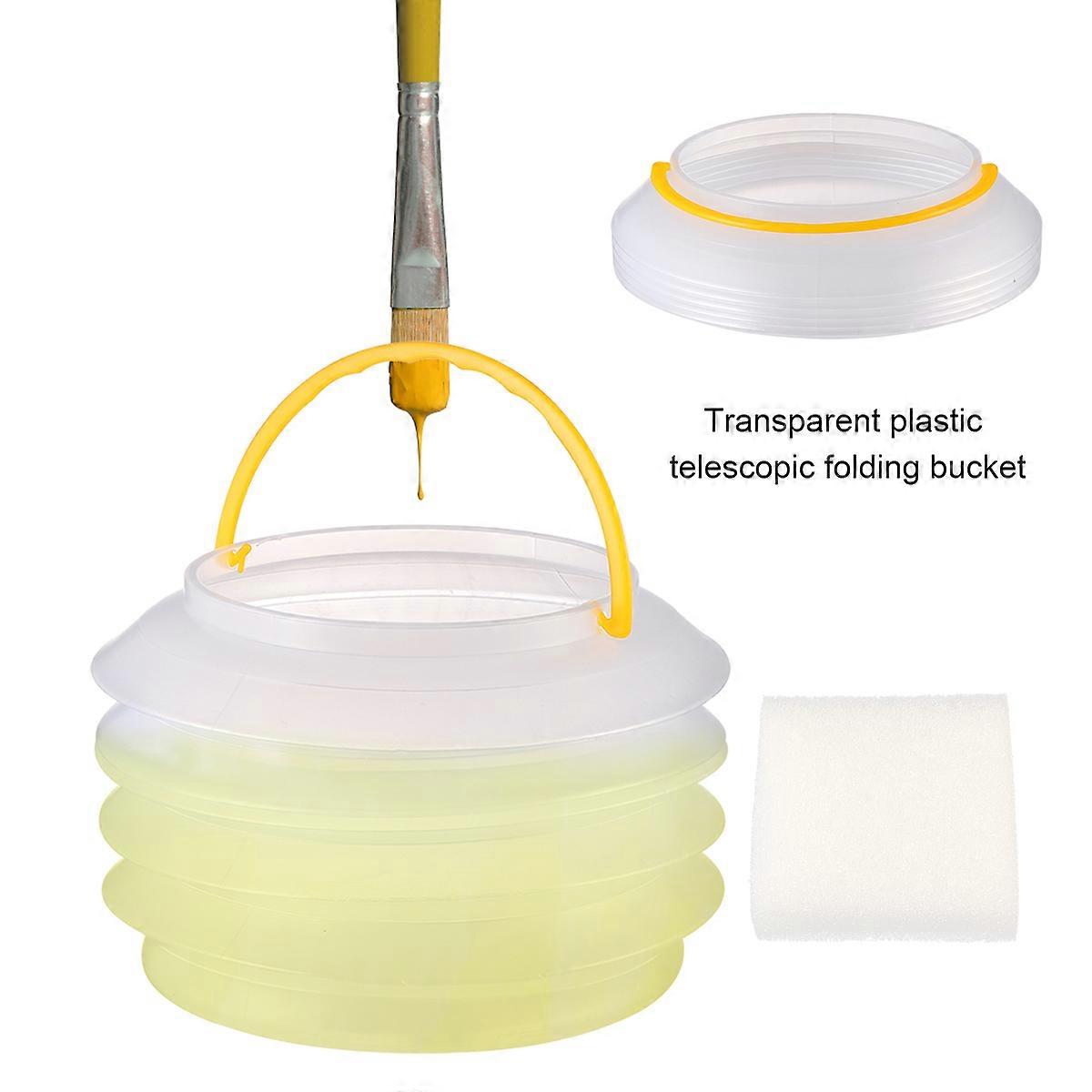 Stretchable Water Bucket Folding Bucket for Outdoor Use 2Pcs 2L Portable