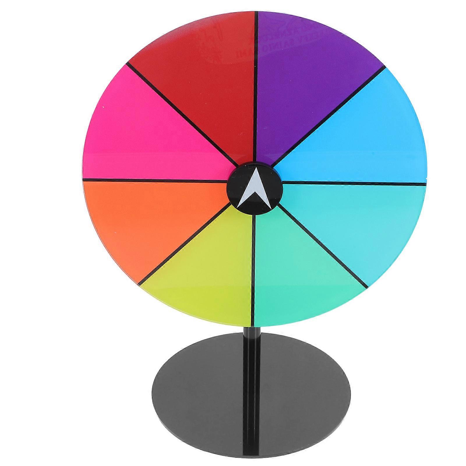 Acrylic Spinning Wheel with Stable Base – Detachable Tabletop Turntable Game, Dry Erase Board, Quick Setup for Parties, Trade Shows, and Carnivals