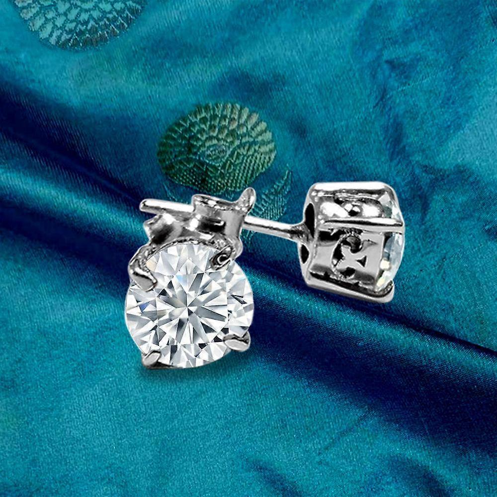 Arisha Silver Moissanite 925 sterling silver Stud earring