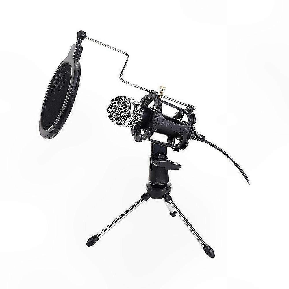 Studio Condenser Microphone with Adjustable Stand for Professional Recording