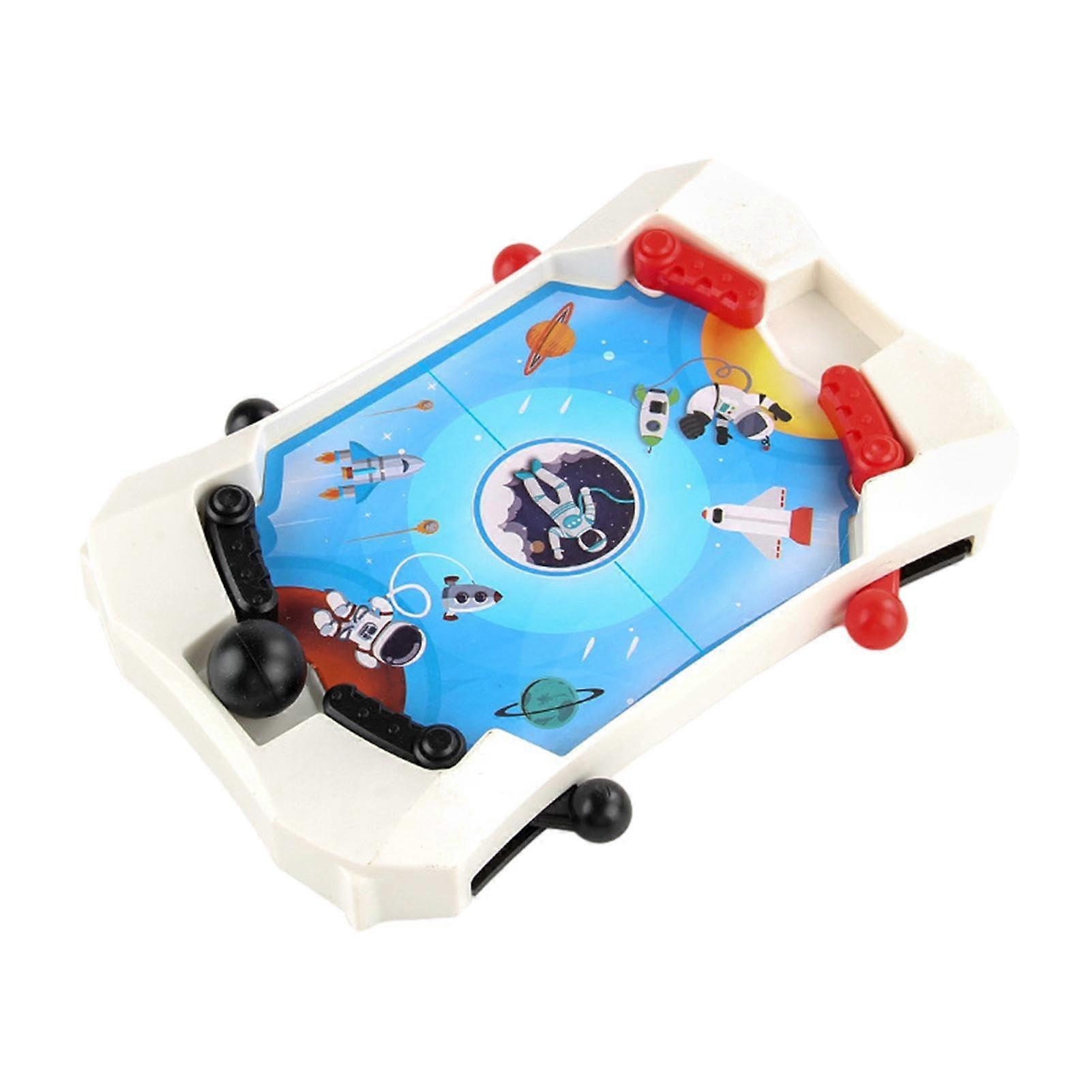 Desktop Ice Hockey Tabletop Fighting Game, Compact ABS Construction, Space Flipper Edition, Adults And Children