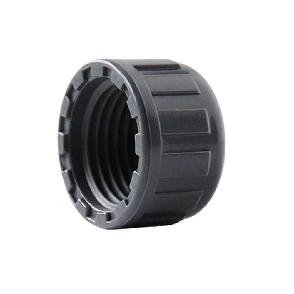 PVC End Cap With Thread, White Hand-Screwed Connector, 40mm Size, Compatible With 20mm, 40mm, 60mm PVC Pipes