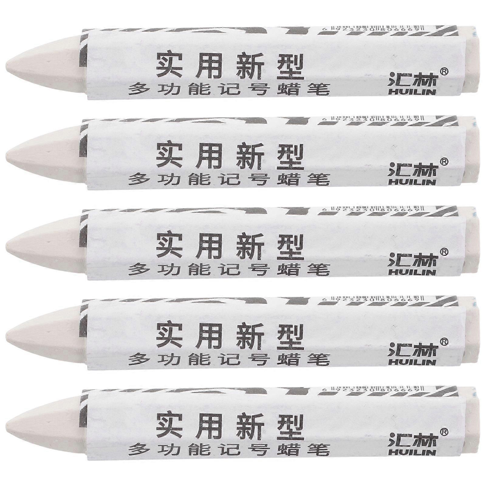 5 st. vit däckkrita däckreparationspenna set vattentät däckkrita för bilreparation däckfärgspenna för bildäck märkning däckproblem andra bilartiklar