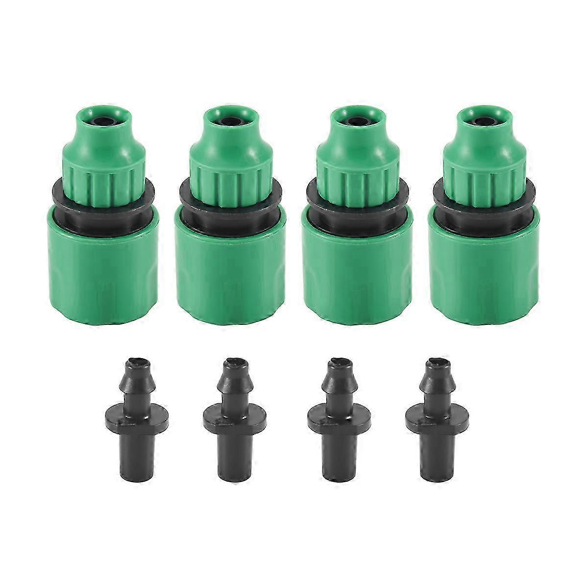 Garden Hose Pipe 4-Pack: Tap Connector Fitting for Irration One Way Adapter