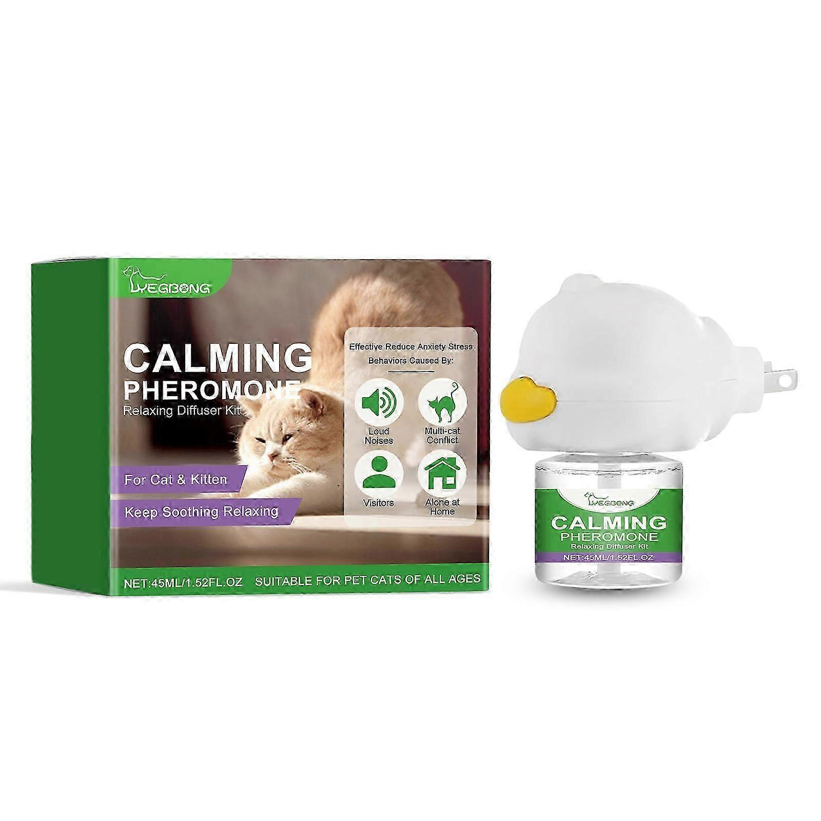 Yegbong cat emotional care set, pet cat comfortable, calm, estrus, anxious, mood, noise reduction care