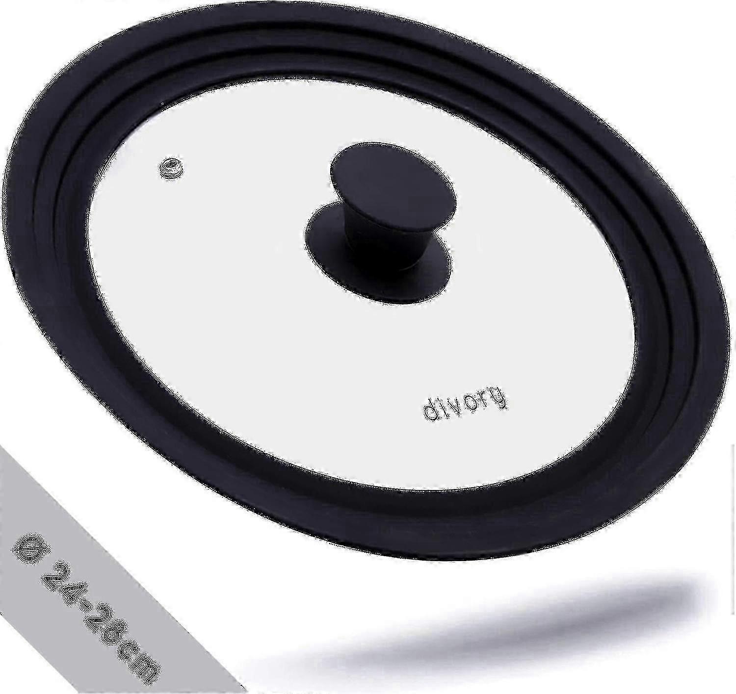 Optimised Glass Lid with Silicone Edge for Multiple Sizes - 28, 30 & 32 Liters