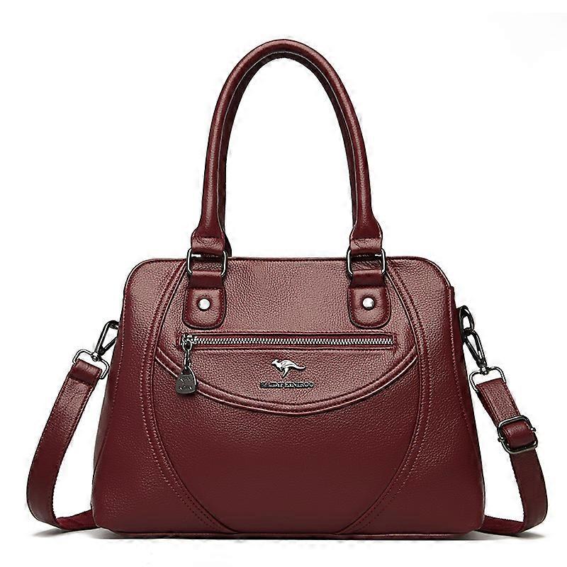 Ladies' crossbody bags, made of PU material with large capacity, featuring stylish and practical stitching design