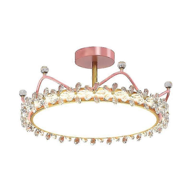 Ceiling Lamp Crown Crystal Bedroom Light Modern Minimalist Ceiling ...