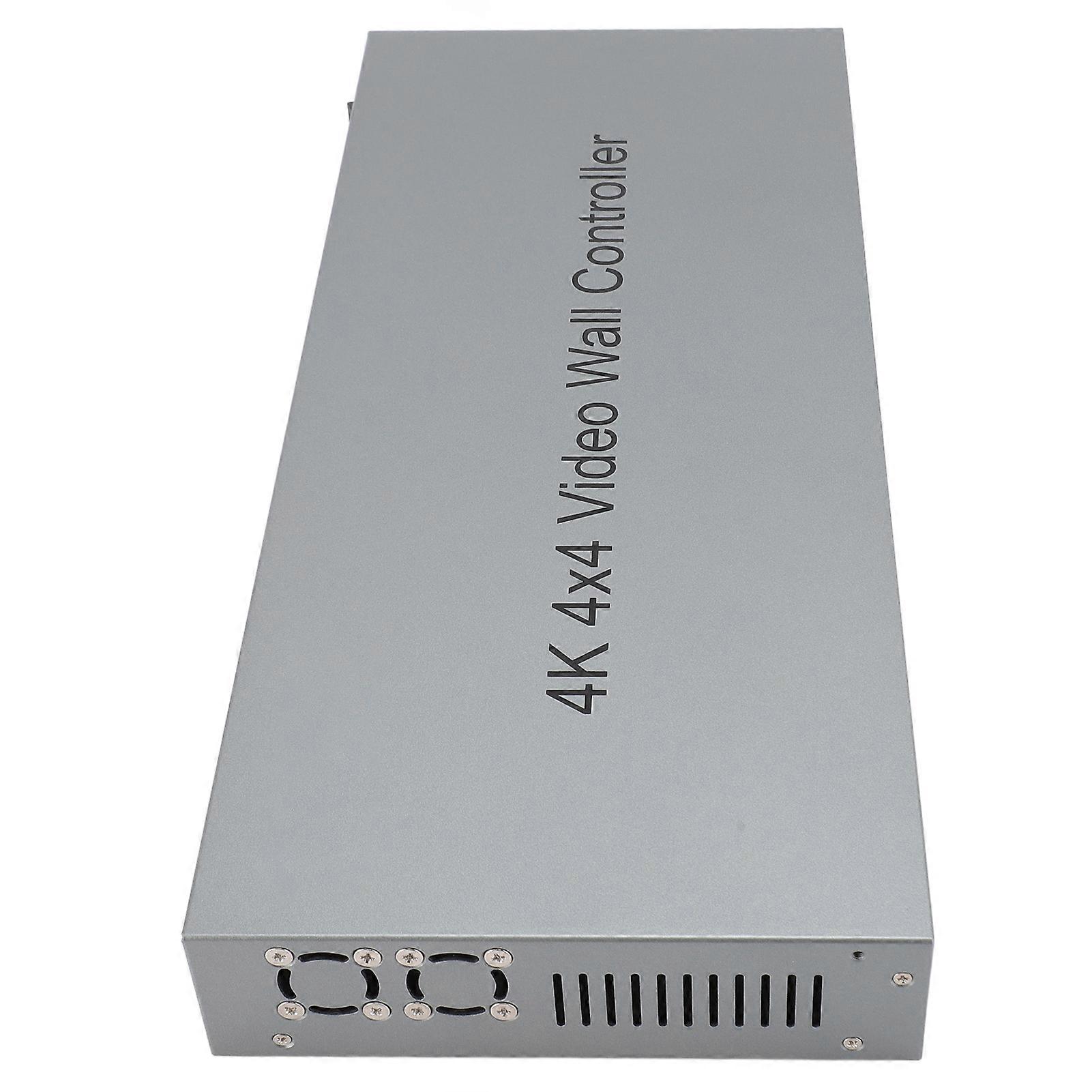 4x4 3840x2160 30Hz Video Wall Controller with Remote 100-240V US Plug