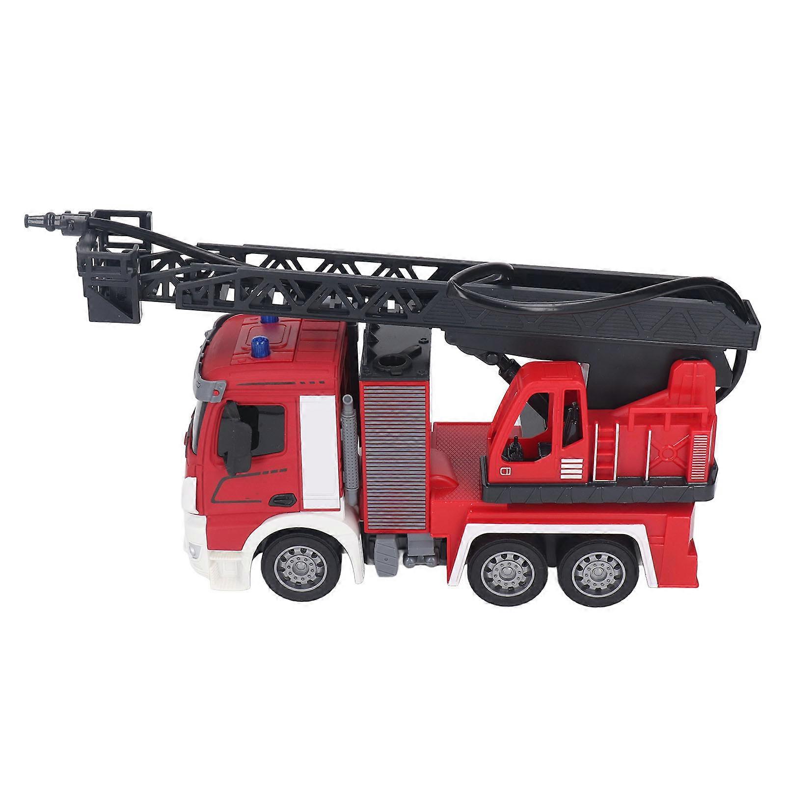 2.4G Remote Control Fire Engine Toy with Light, Sound & Pump