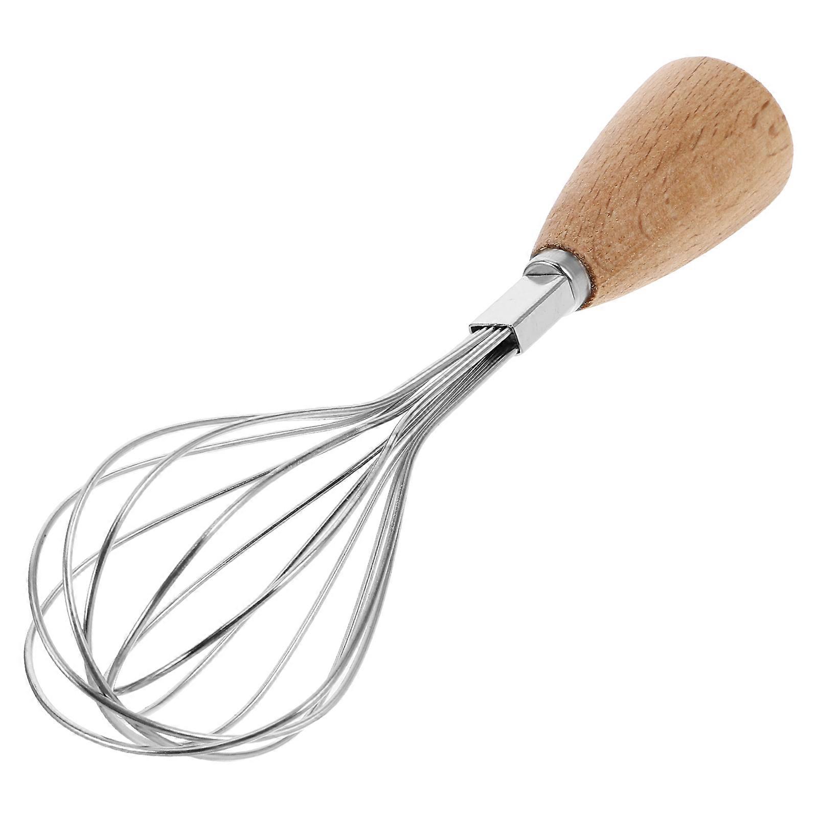 Small Wire Whisk for Cooking 1 Set Stainless Steel Egg Mixer Manual Egg Beating Tool Cream Mixer Metal Wire Stirrer Kitchen Gadget