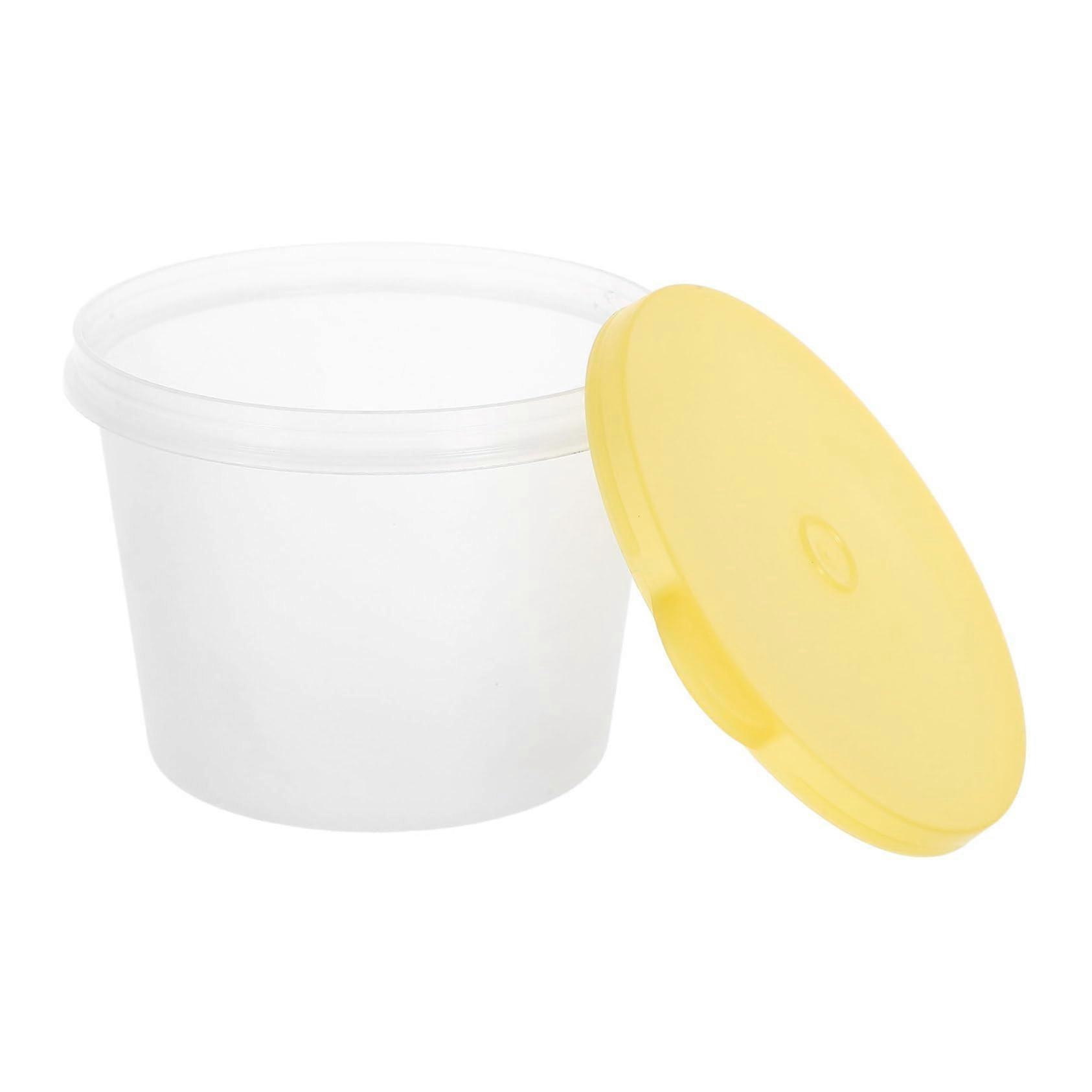 Multipurpose Glass Storage Jars Lids Round Sealed Jars for Kitchen Airtight Grain Cereal Pantry Organizer Clear Jars