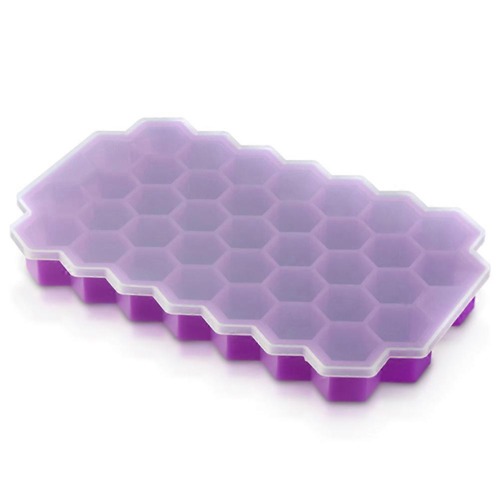 Ice Lattice Mold for Ice Making Honeycomb Pattern with Cover Silicone