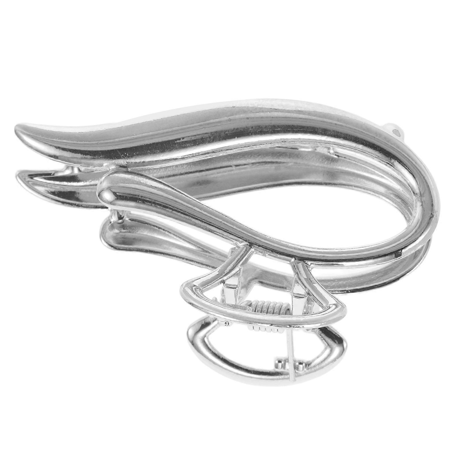 Sølv Elegant Hår Klo Clips til tykt hår styling legering