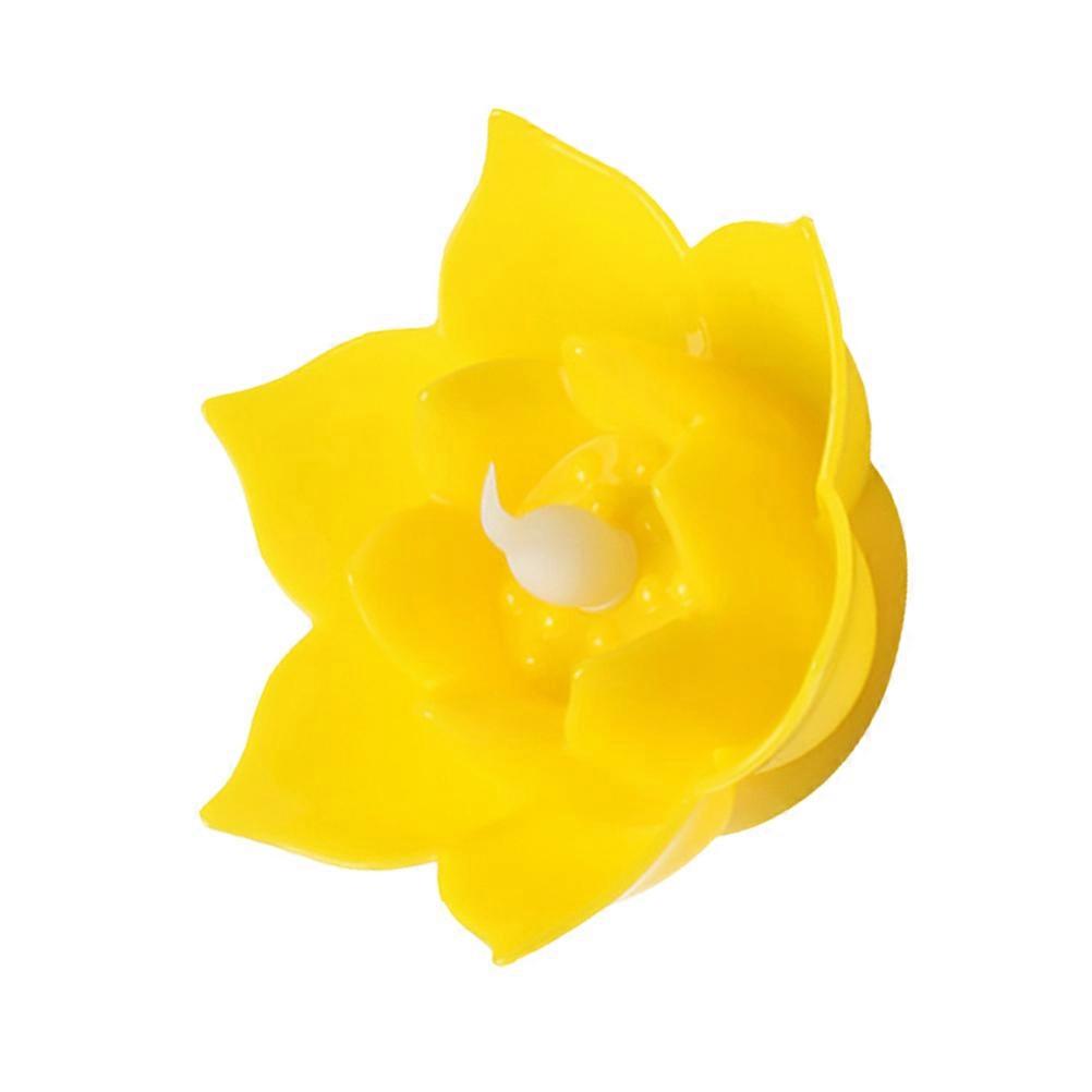 Flameless Candle Light for Lighting Use 1Pcs Yellow LED Electronic Lotus Lamp