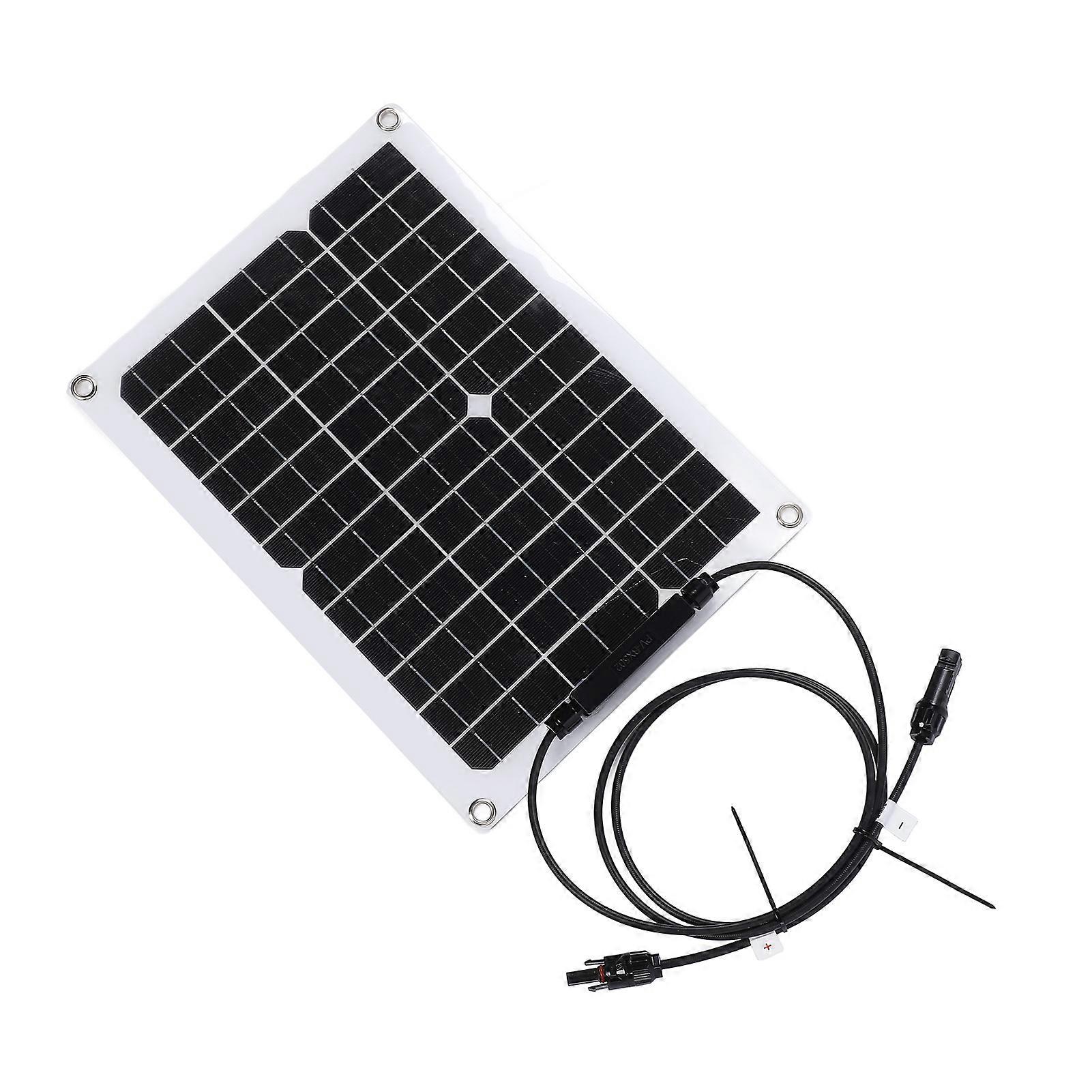 Solar Panel Controller Kit 15W 18v Monocrystalline Silicon Solar Panel Solar Charge Controller for RV Boat 