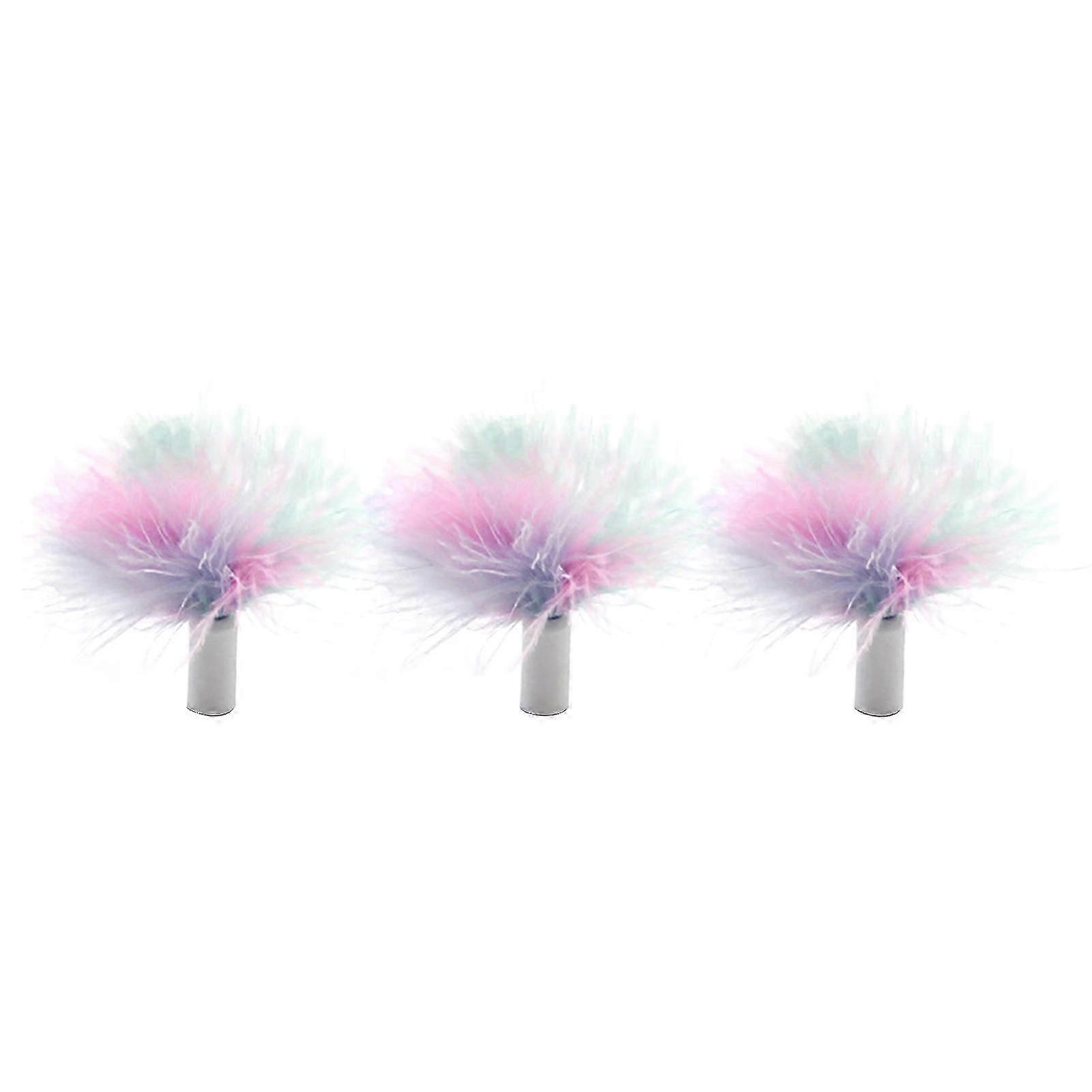 3Pcs Feather Refills for Electric Cat Chasing Toy Interactive Play