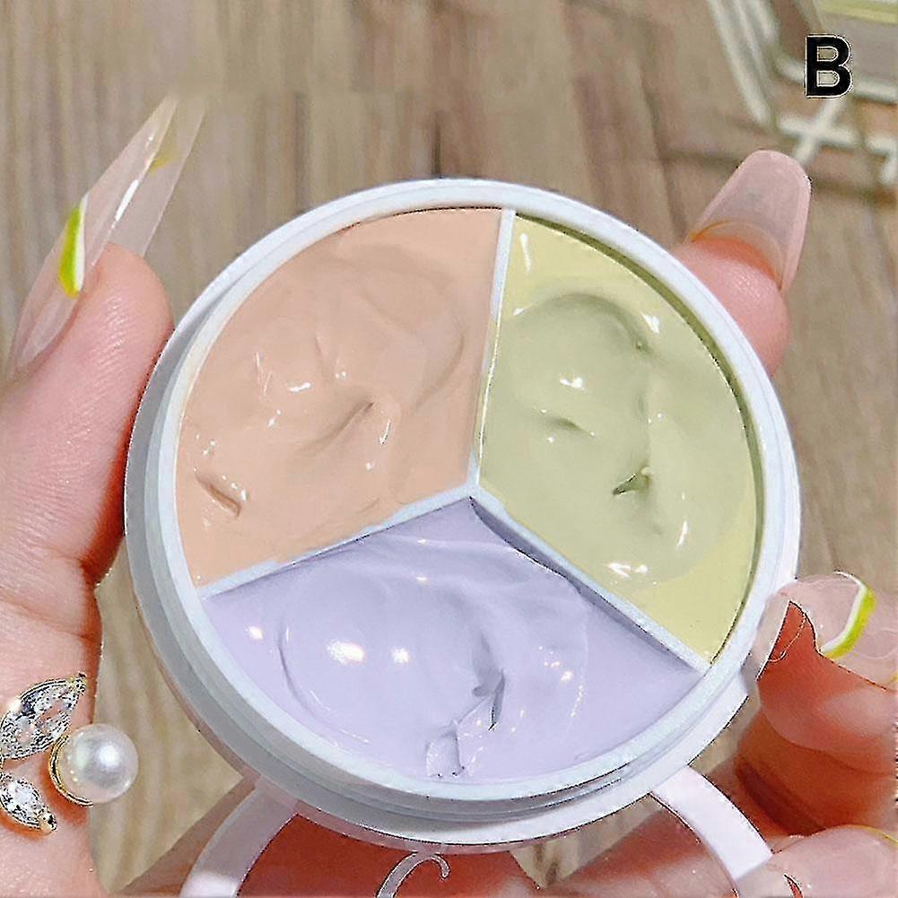 3 Colors Concealer Palette Eyeshadow Base Palette Matte Contour Concealer