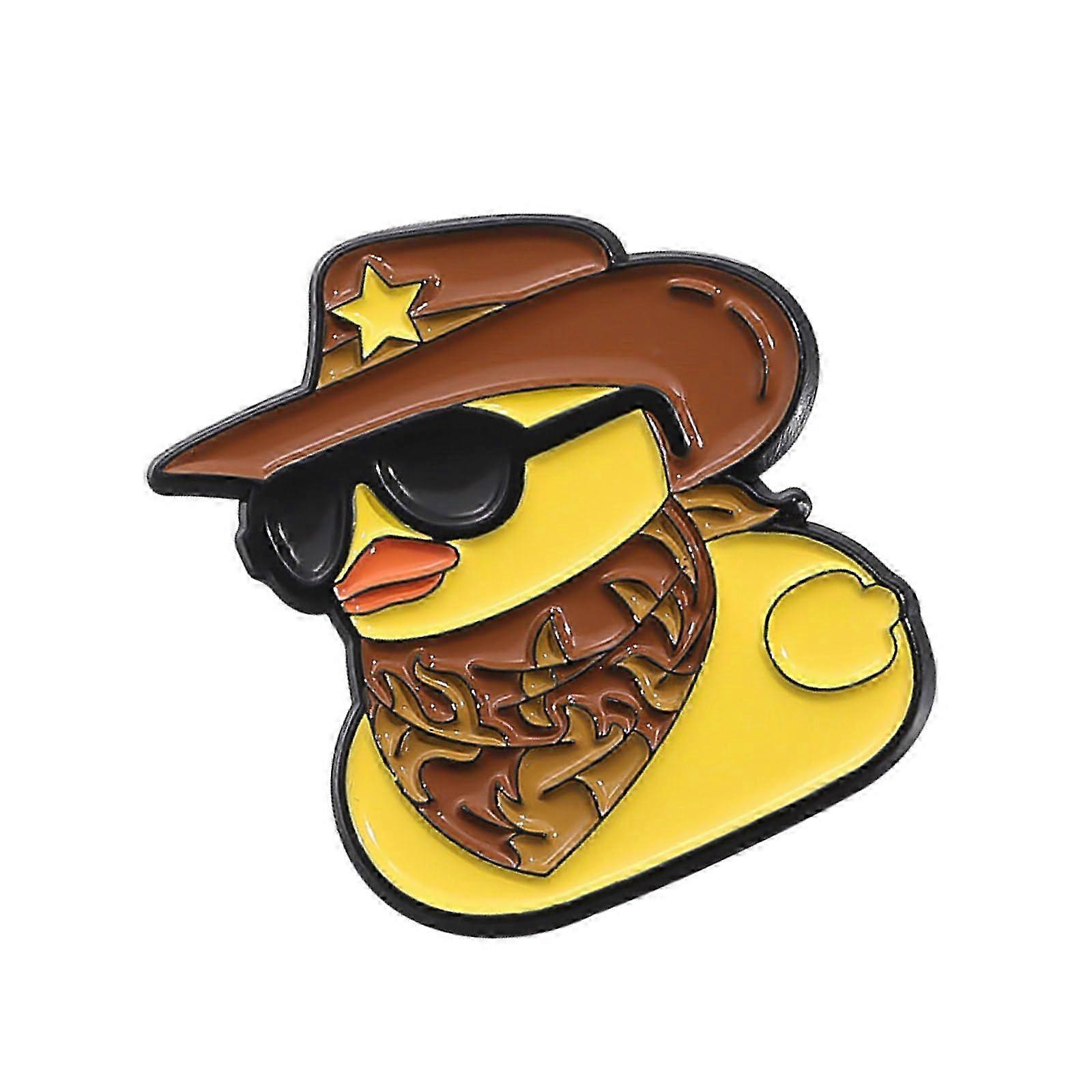 2025 Elegant small duck brooch made of metal with bright colors and a pin, suitable for fashion enthusiasts QHXZ2333 Ref: 1139