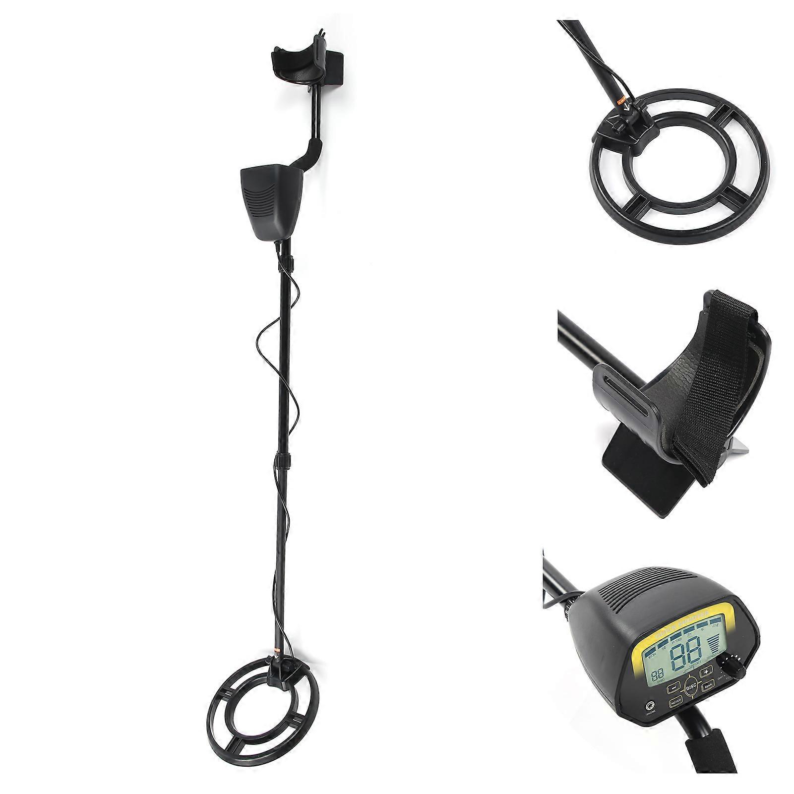 LCD Underground Metal Detector MD-3030, 8-Level Sensitivity, 10in Coil