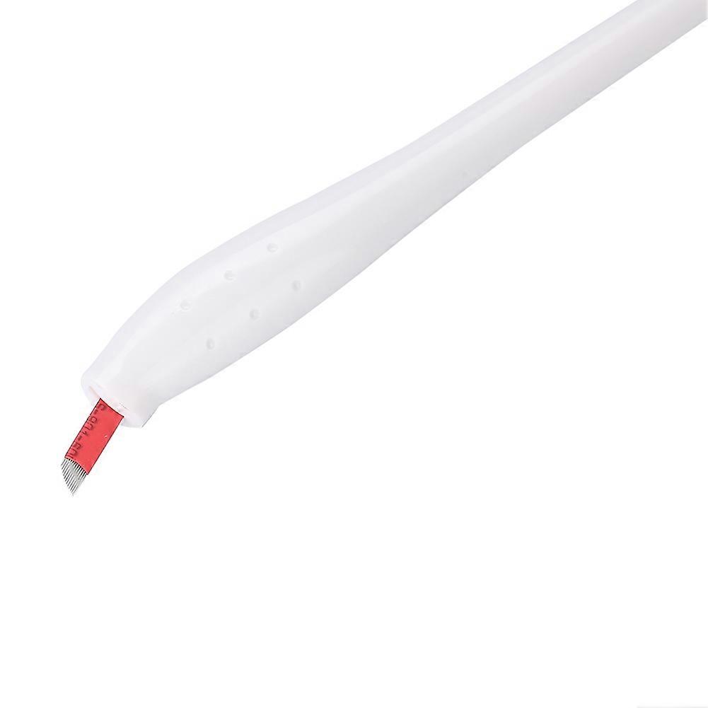Disposable 12F Eyebrow Microblading Tattoo Pen 15.5cm White
