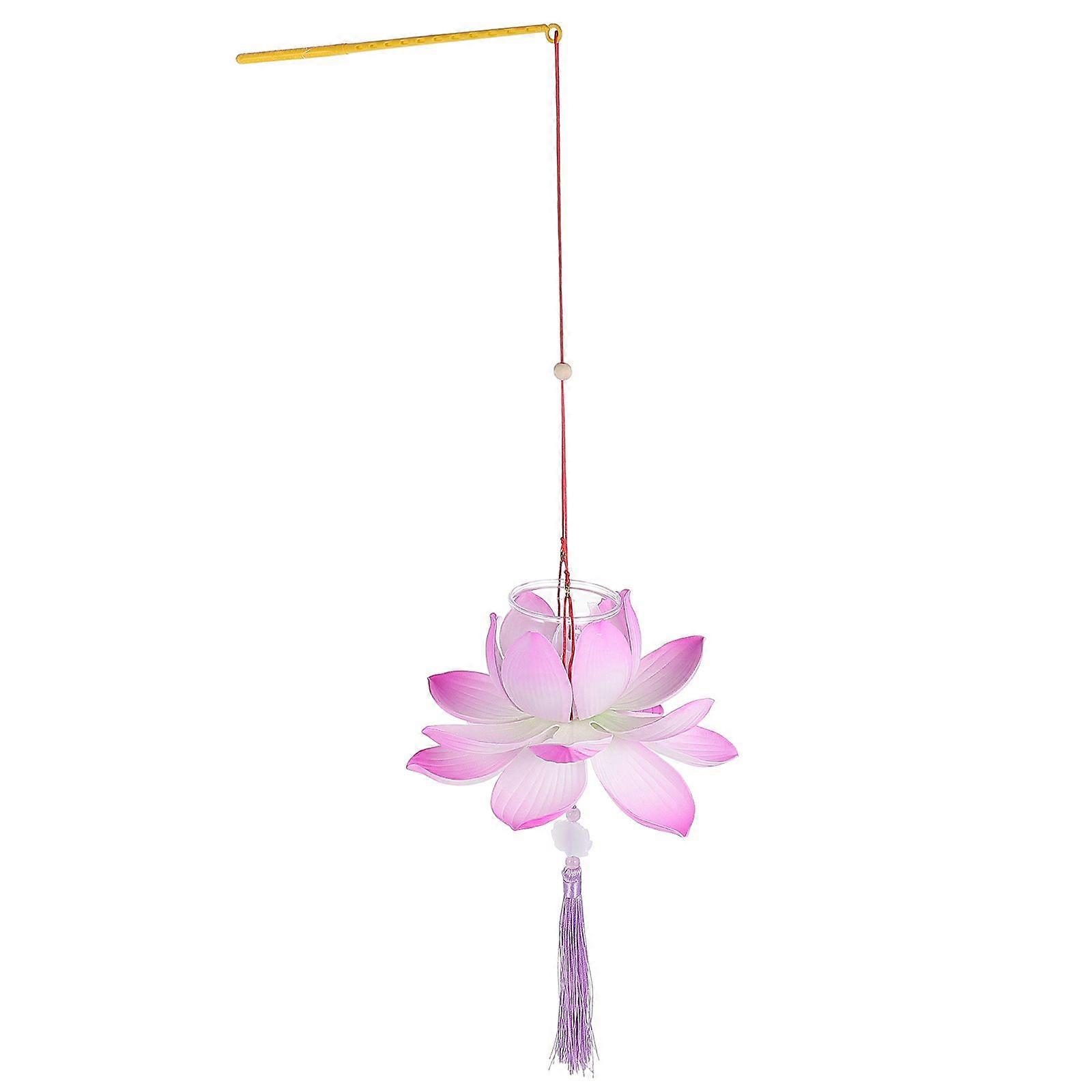 1 Set of Lotus Lamp Lantern Making Material Kits DIY Handcraft Lotus Lanterns