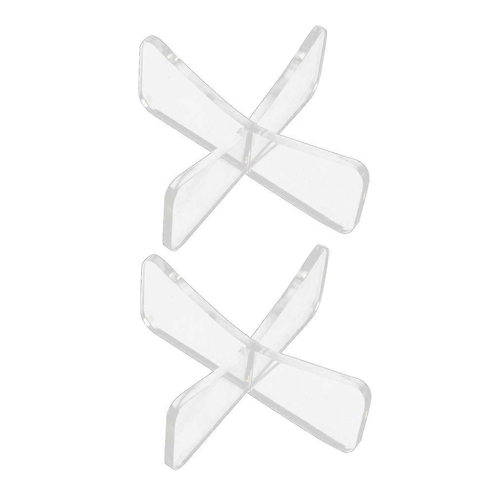 Professional Acrylic Ball Support Stand For Sports Fans Soccer Volleyball Basketball Rugby Display 12X12X4.5CM Collectible Display 2Pcs